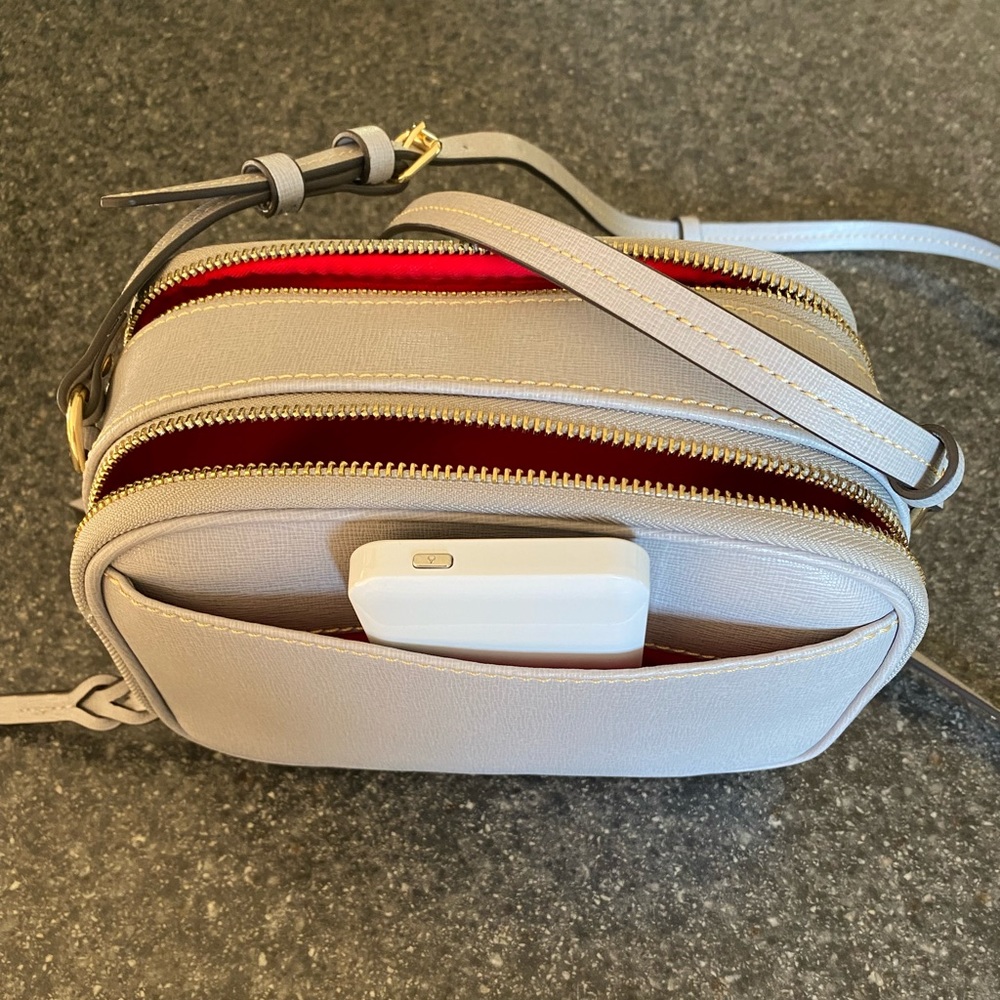 Very light Blue (almost gray) Dooney and Bourke Crossbody